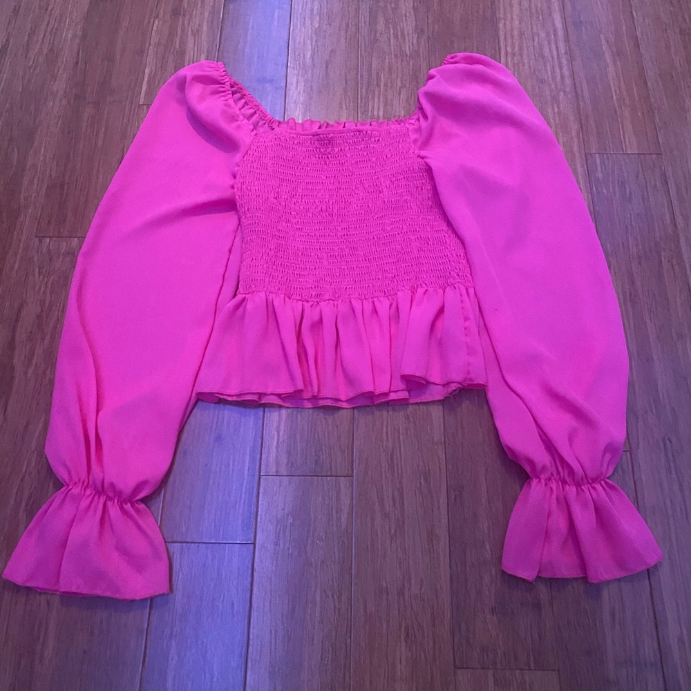 pink preppy top